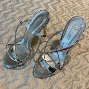 Giuseppe Zanotti silver heels